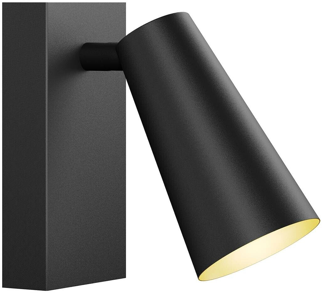 Lucande Angelina spotlight, black-gold, 1-bulb.