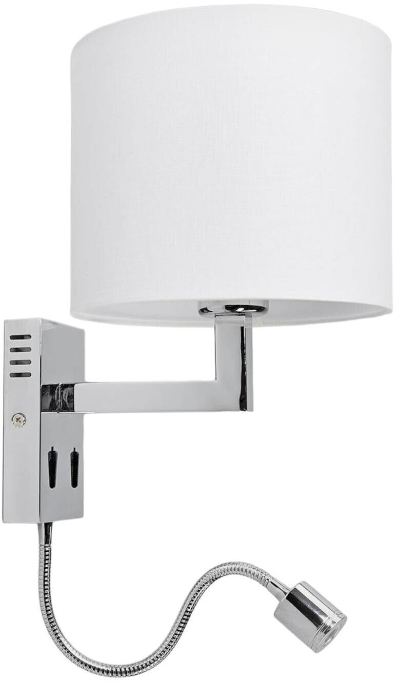 Lucande Taron fabric wall lamp with reading light