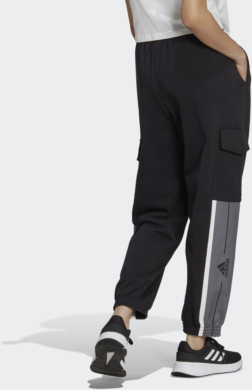 Adidas Woman Essentials Pin Stripe Block Fleece Cargo Pants black/grey  Four/white (HL2110) ab 23,99 € | Preisvergleich bei