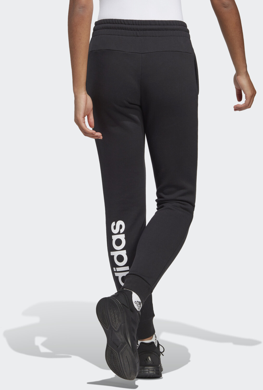 Adidas Woman Essentials Linear French Terry Cuffed Pants Tall black white IC6868 ab 27 00 Preisvergleich bei idealo