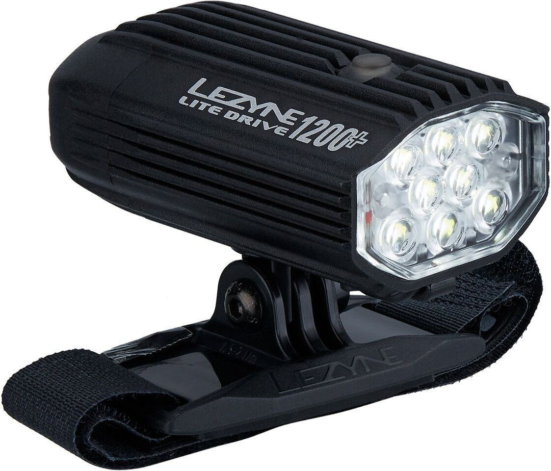 Phare Avant De Casque Lezyne Lite Drive 1200+ - 1200 Lumens, Léger, Pour Vélo