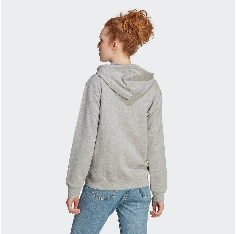Adidas Woman Essentials 3 Stripes French Terry Regular Hoodie medium grey heather IK8393 ab 31 99 Preisvergleich bei idealo