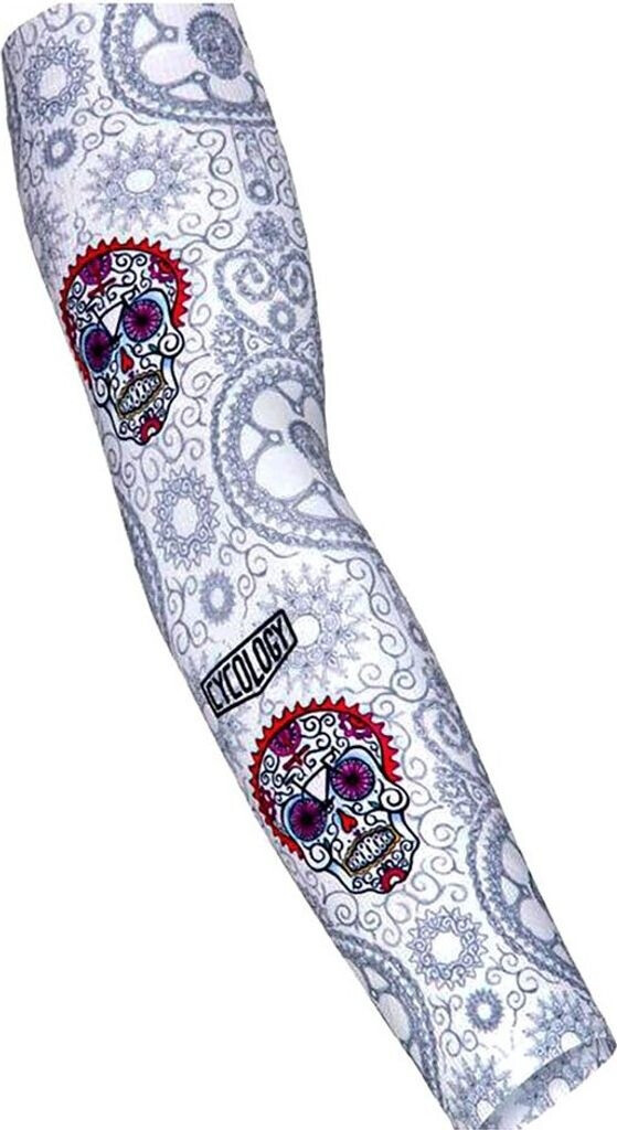 Cycology Day Of The Living Arm Warmers Men white
