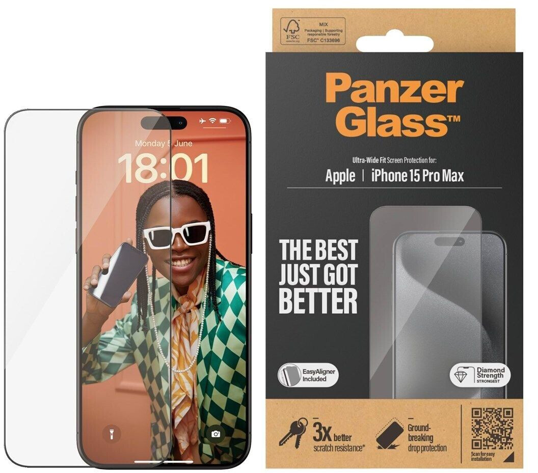 PanzerGlass PanzerGlass Apple iPhone 15 Pro Max mit Einbaurahmen ab € 19,06