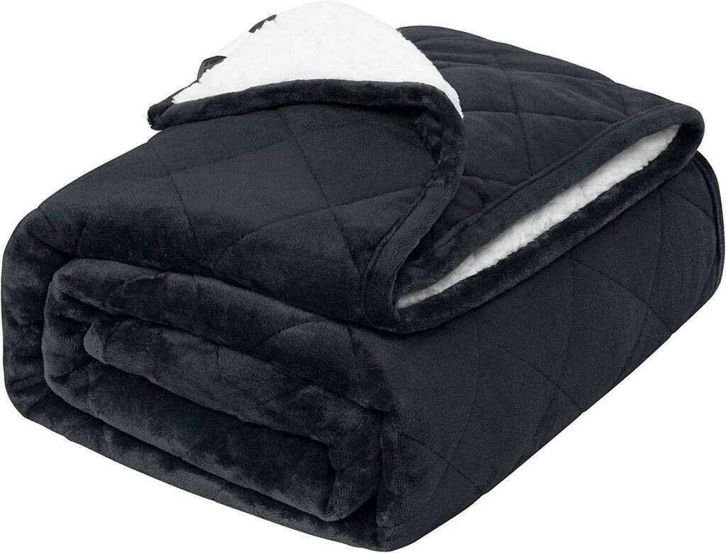 Woltu double-sided weighted blanket anti-stress anthracite 135x2007kg