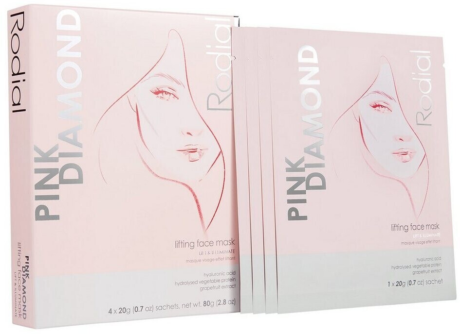 Photos - Other Cosmetics Rodial Pink Diamond Lifting Face Mask  (4 x 1stk.)