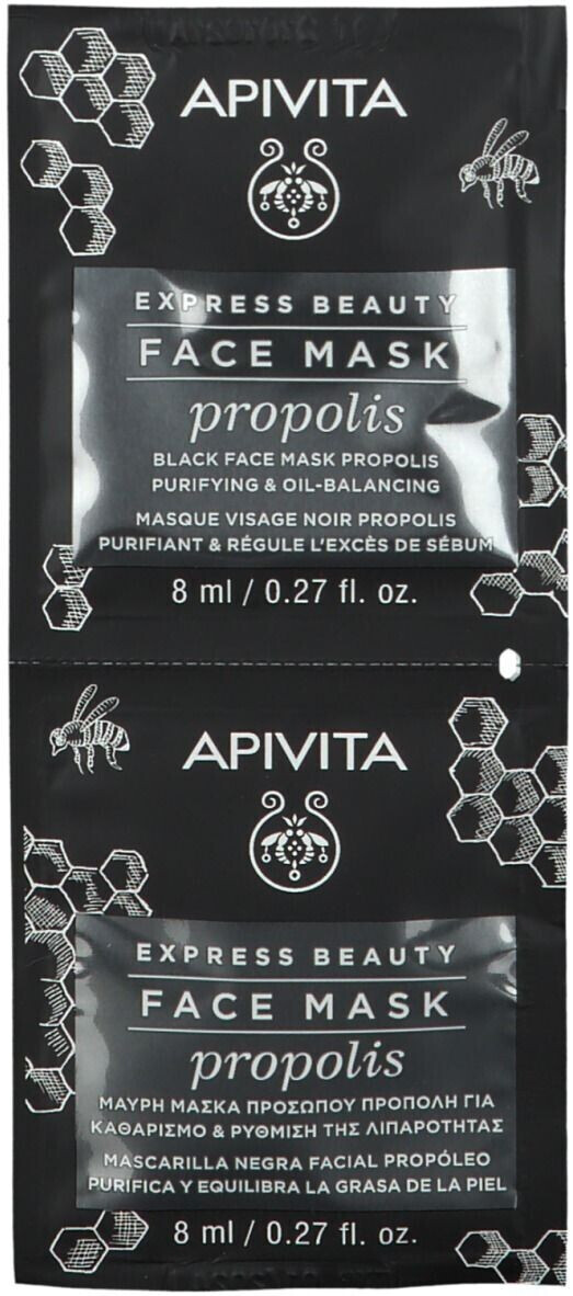Photos - Other Cosmetics APIVITA Express beauty propolis cleaning black mask for oily skin 