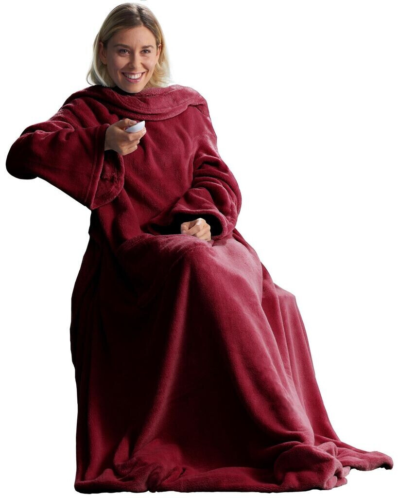 CelinaTex TV blanket sleeve blanket 150x180 burgundy polyester