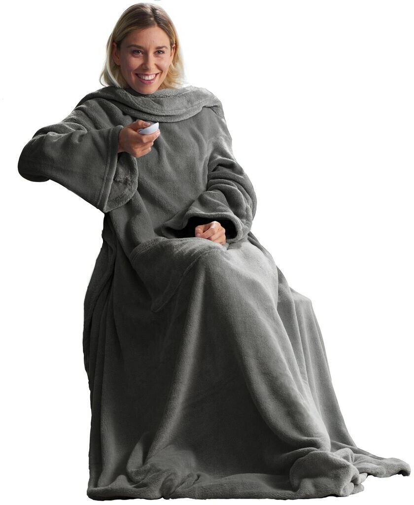 CelinaTex TV blanket sleeve blanket 150x180 gray polyester