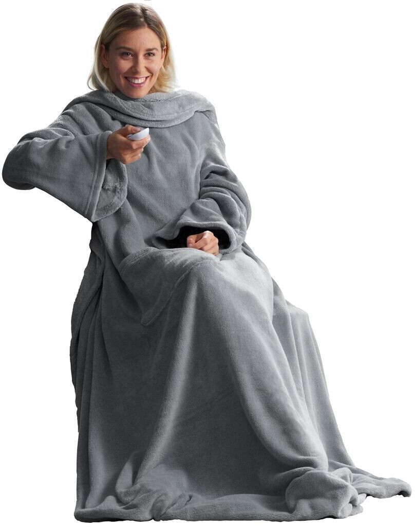 CelinaTex TV blanket XL sleeve blanket 170x200 silver polyester