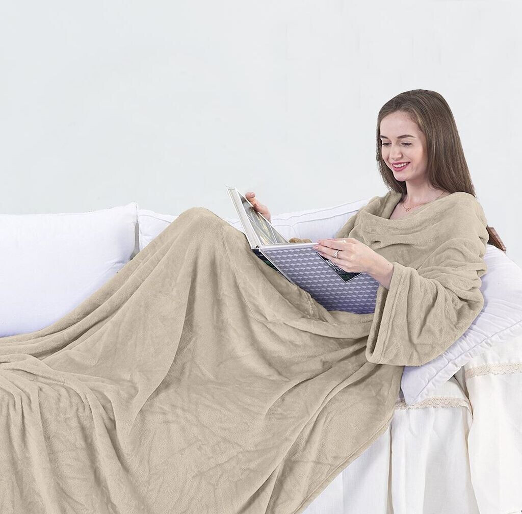 Lazy Pullover Pajamas Women's Thermal Clothes Lambswool TV Blanket Hug Hoodie TV Cold Protective Clothing
