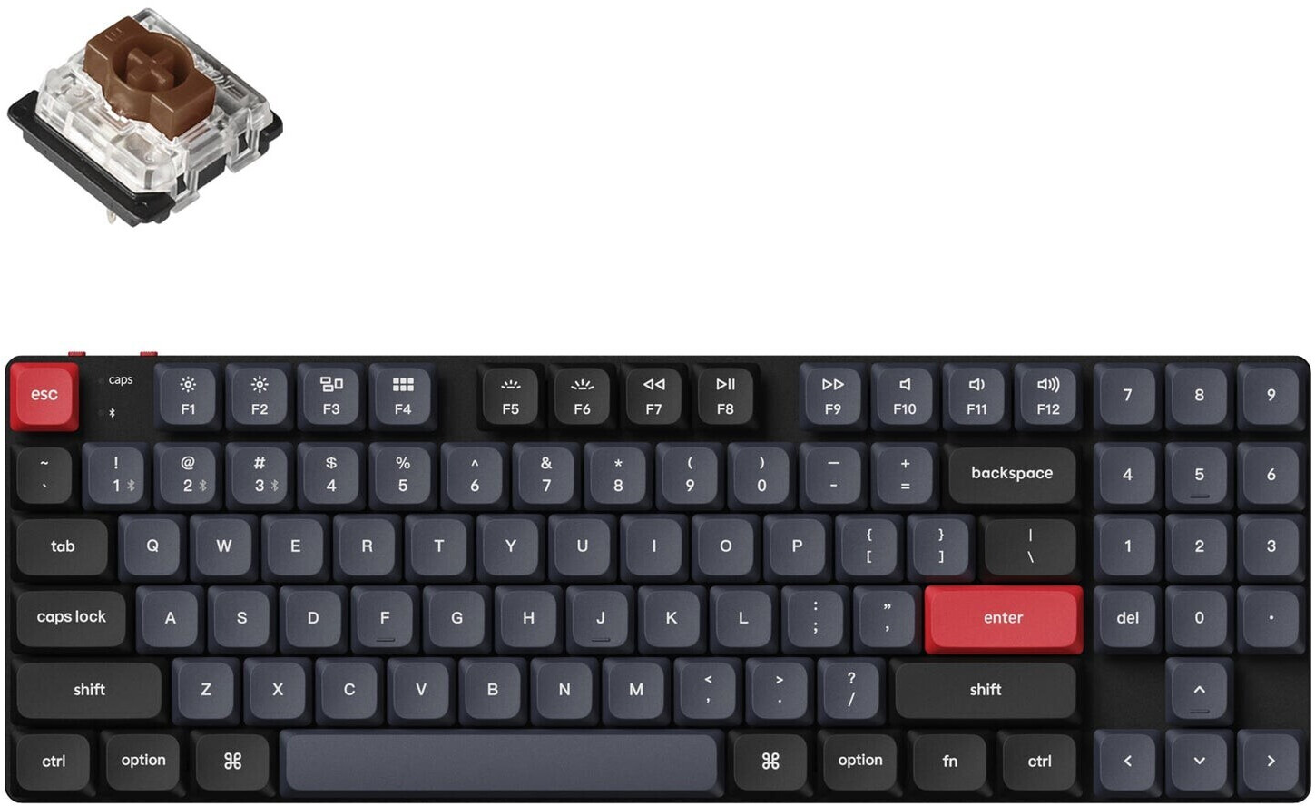 Keychron K13 Pro (Gateron Low Profile 2.0 Mechanical Brown) (Hot-Swap) (RGB) (DE)
