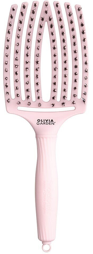 Photos - Comb Olivia Garden Fingerbrush Combo Pastel Pink Large 