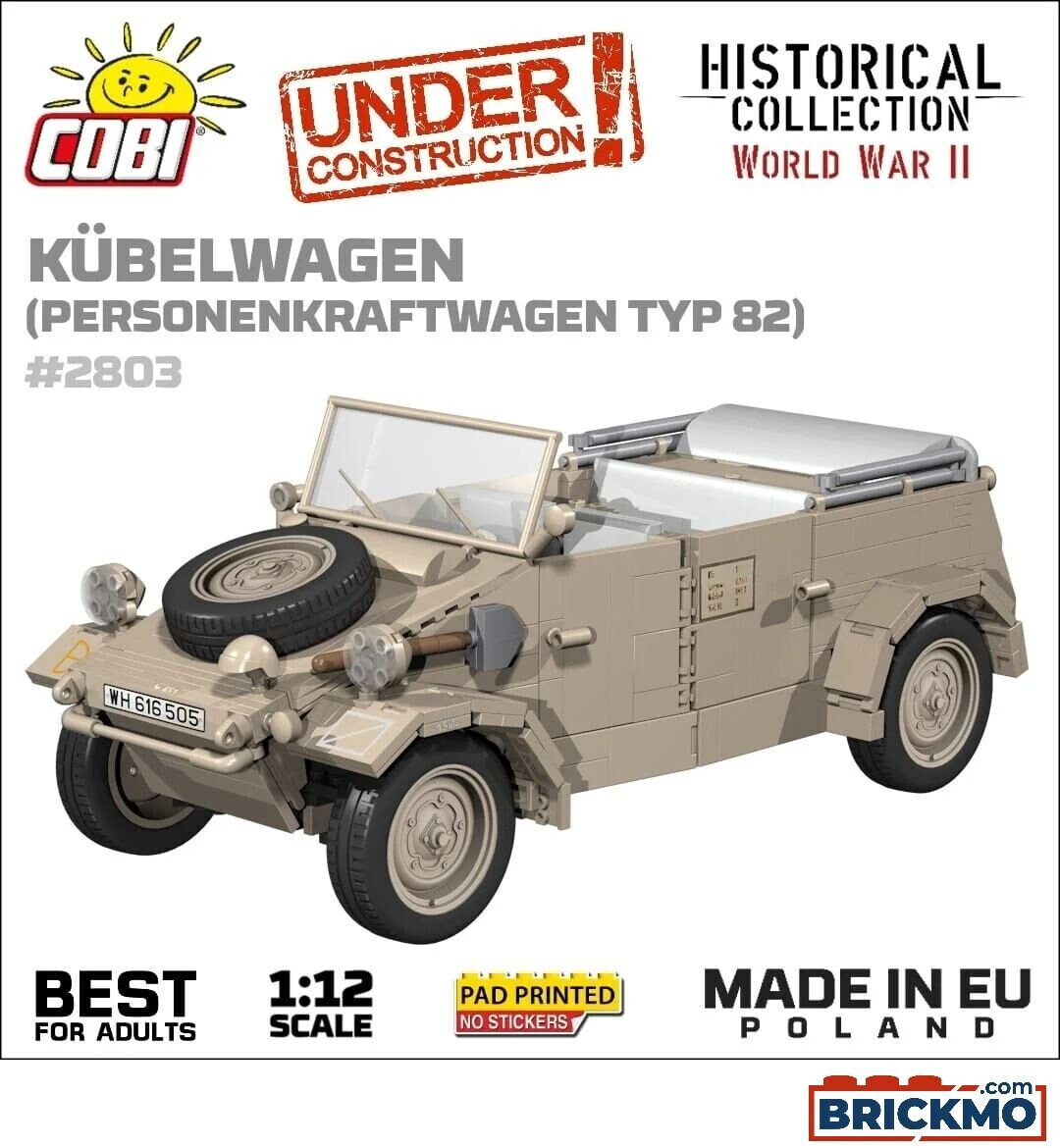 Photos - Construction Toy COBI Historical Collection World War II - Kübelwagen  (2803)