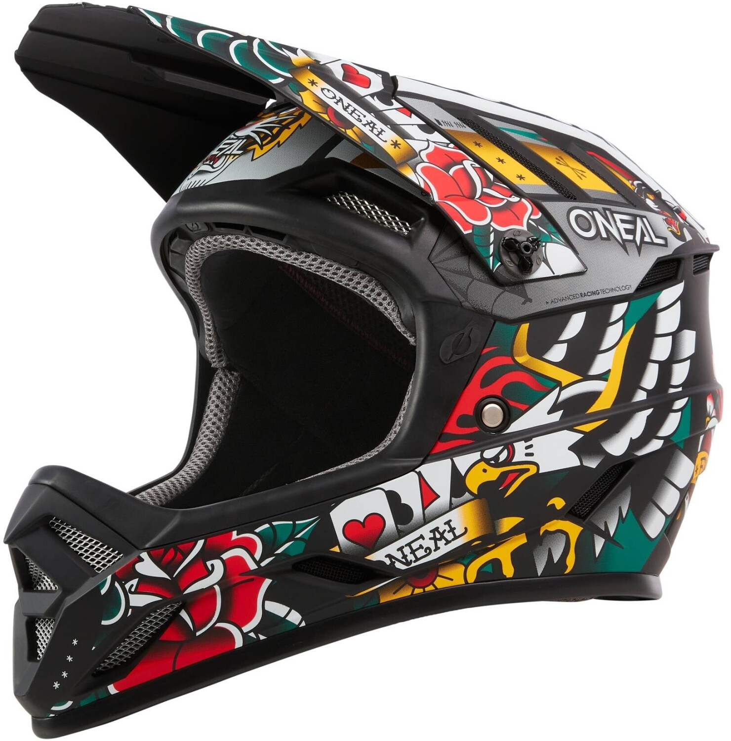 O'Neal Backflip Inked Downhill Helmet (0500-286) grey