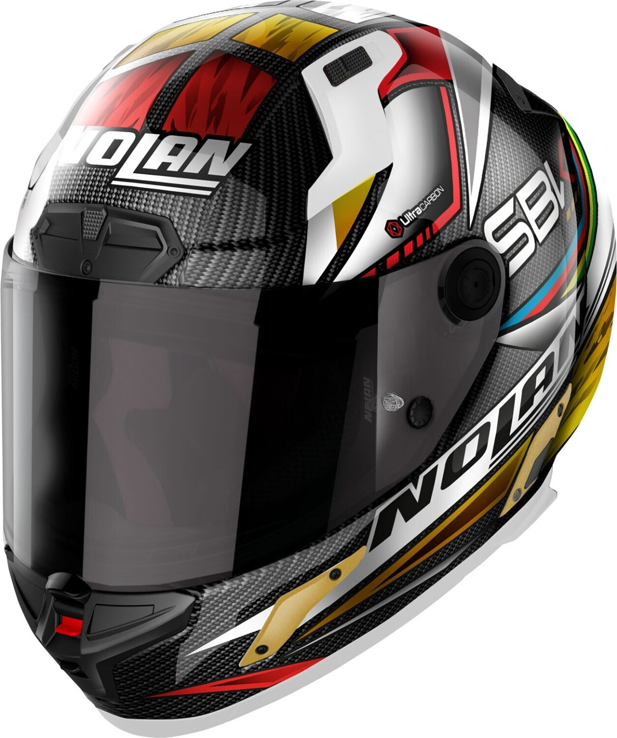 Nolan X-804 RS Ultra Carbon SBK noir/rouge/or