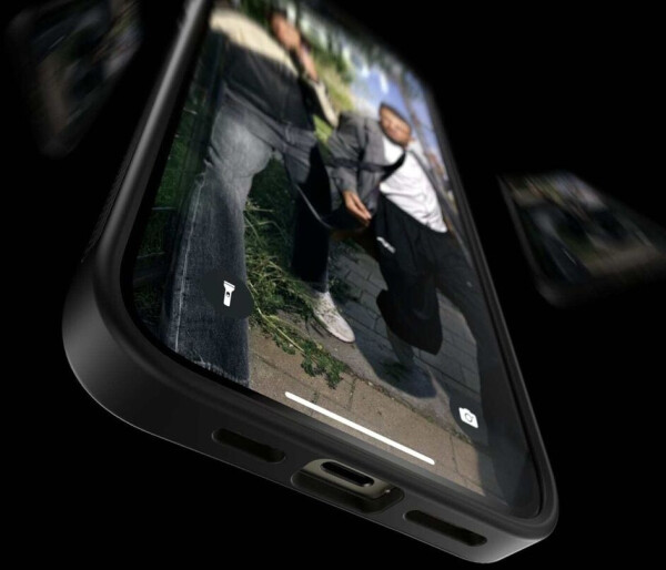 PanzerGlass Antibakterielle Schutzhülle PanzerGlass ClearCase für Apple iPhone 15 Plus,Schwarz, Bild 12