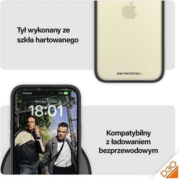 PanzerGlass Antibakterielle Schutzhülle PanzerGlass ClearCase für Apple iPhone 15 Plus,Schwarz, Bild 15
