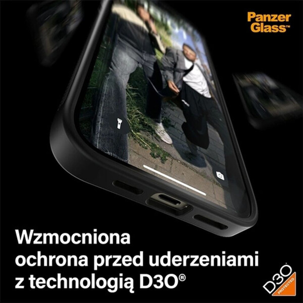 PanzerGlass Antibakterielle Schutzhülle PanzerGlass ClearCase für Apple iPhone 15 Plus,Schwarz, Bild 17