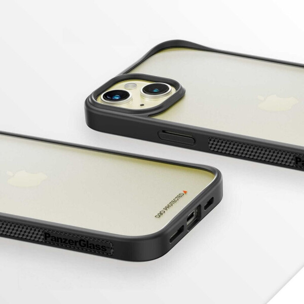 PanzerGlass Antibakterielle Schutzhülle PanzerGlass ClearCase für Apple iPhone 15 Plus,Schwarz, Bild 10