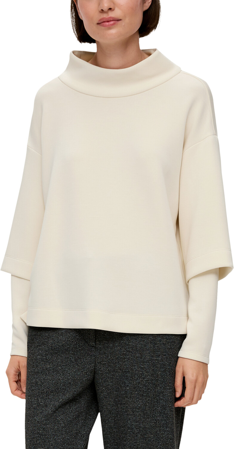 (2135889) beige/weiß Sweatshirt bei ab S.Oliver Preisvergleich in Scuba-Qualität | € 59,99