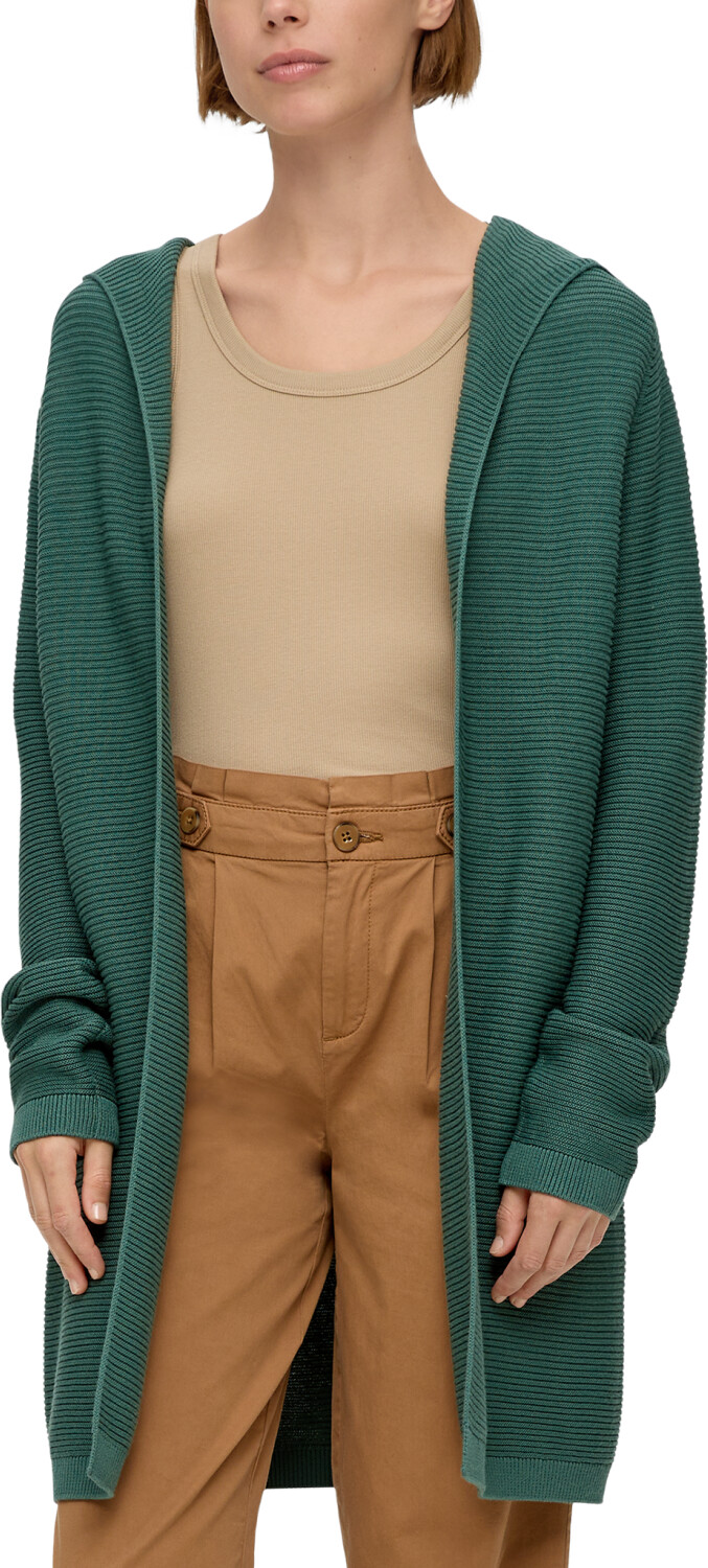 5012040 Orange Ripped Long Cardigan