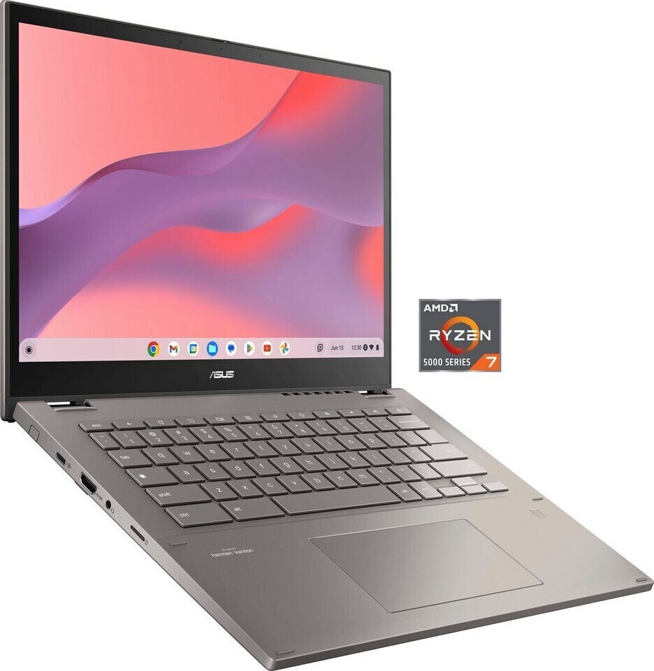 Asus - ChromeBook Asus CM3401FFA LZ0068 14 Ecran tactile AMD Ryzen 5 8 Go  RAM 512 Go SSD Gris - Chromebook - Rue du Commerce