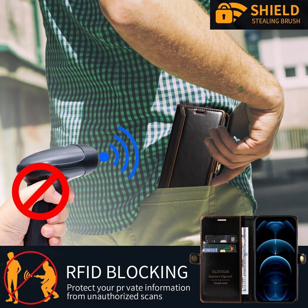 Leder-Handyhülle Für Oppo A94 5G – Mit Kartenfächern, Standfunktion & Magnetverschluss