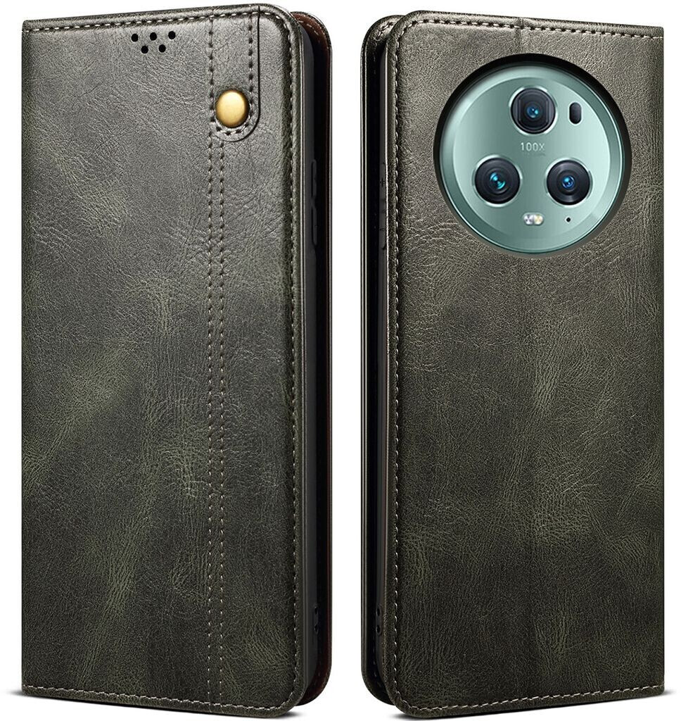 LaimTop Honor Magic 5 Pro Hülle, Leder Flip Brieftasche Schutzhülle mit ...