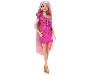 BARBIE Poupée Barbie look robe rose cocktail pas cher 