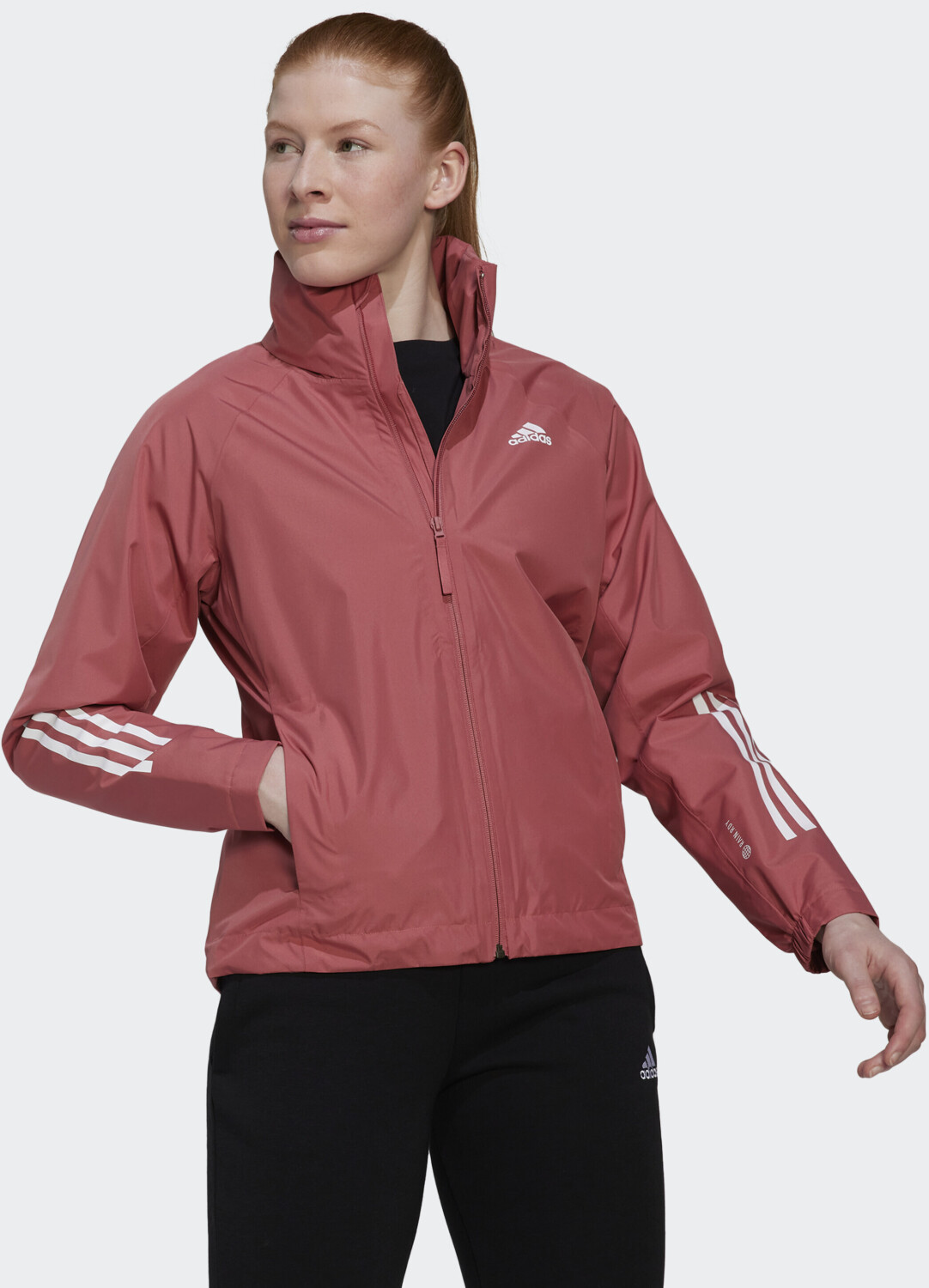 Red adidas rain jacket online