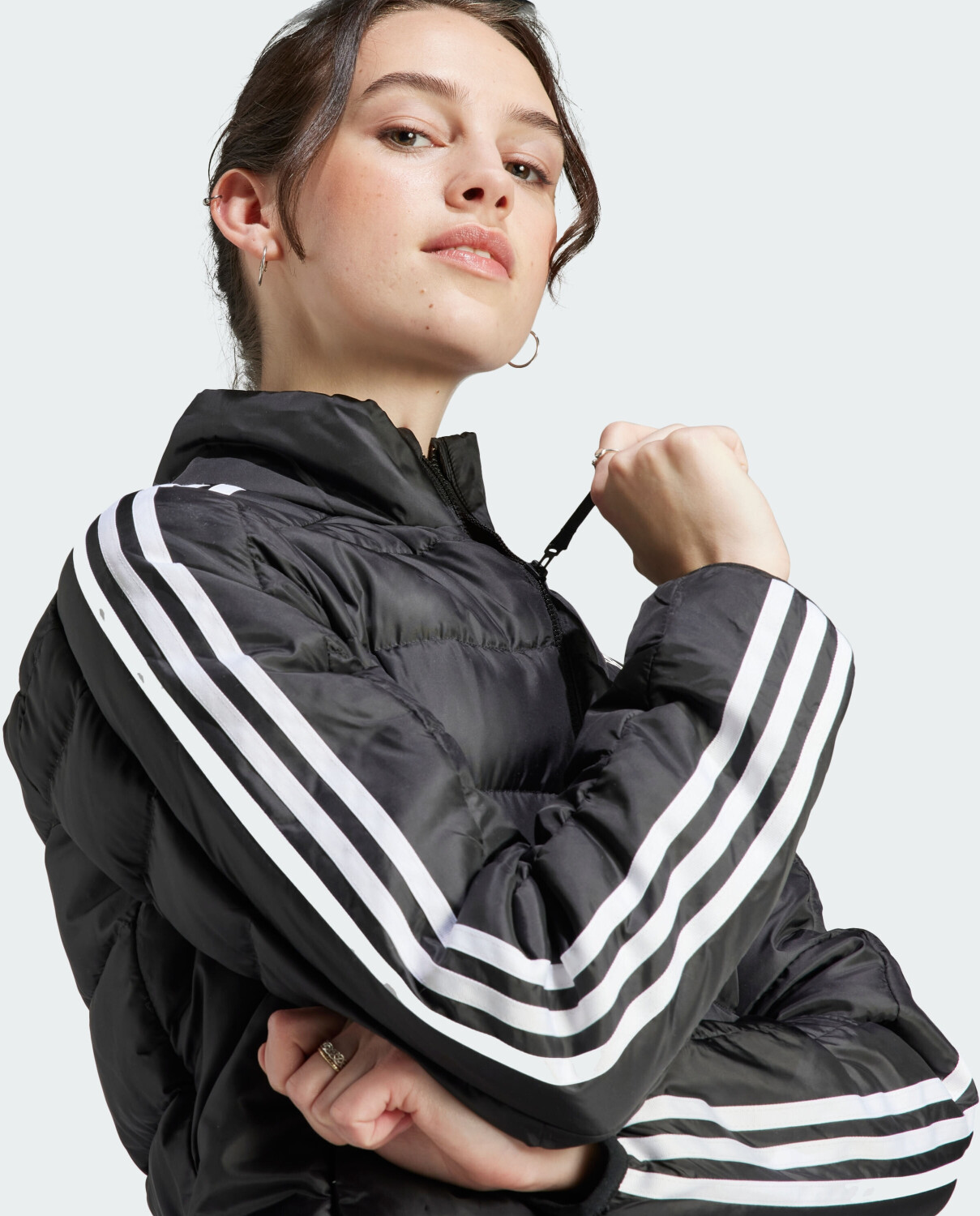 Essentials € Preisvergleich Adidas 82,39 Down Woman (HZ5726) Jacket 3-Stripes bei ab black Light |