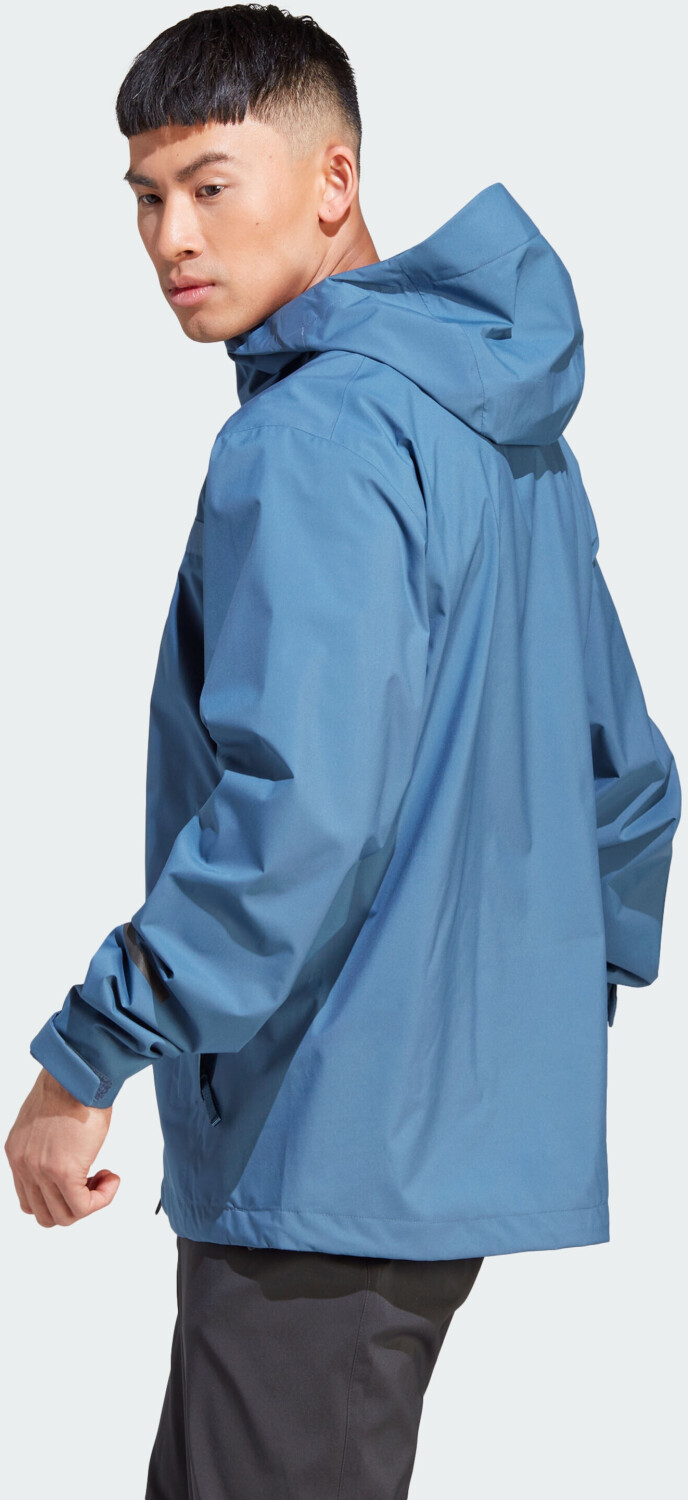 Adidas Man TERREX Multi RAIN.RDY 2.5-Layer Rain Jacket wonder steel/white  (HZ9264) ab 119,90 € | Preisvergleich bei