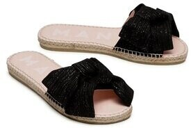 Manebi Sandals With Bow G 0.1 J0 Sparkling Black