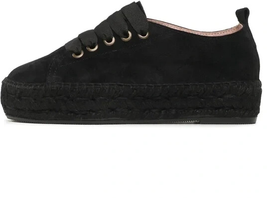 Manebi Lace-Up Espadrilles R 2.2 E0 Black On Tone