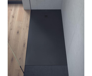 DURAVIT Duschtasse DuraBayas 120x90 Cm – Flache Bauhöhe 2,5 Cm, Dunkelgrau Matt, Mineralguss