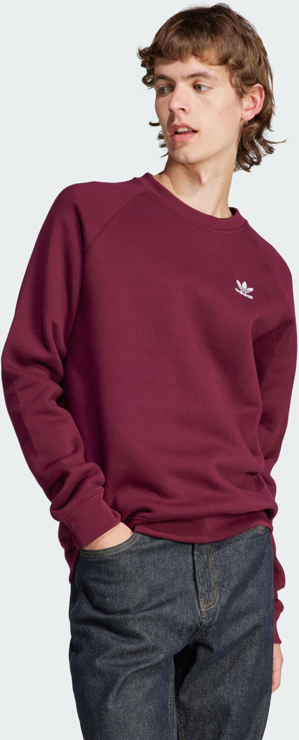 Adidas Man maroon ab Trefoil | Preisvergleich (II5793) bei € 40,00 Essentials Sweatshirt