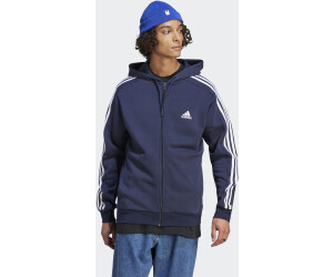 Adidas Man Essentials 3 Stripes Full Zip Hoodie legend Ink IJ6478 ab 39 99 Preisvergleich bei idealo