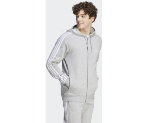 Adidas Man Essentials 3 Stripes Full Zip Hoodie medium grey heather IJ6479 ab 48 76 Preisvergleich bei idealo
