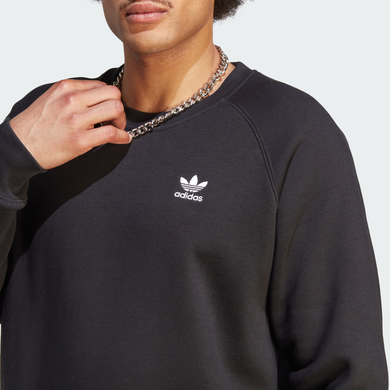 Adidas Man Trefoil 43,86 Sweatshirt bei | € black Essentials (IM4532) ab Preisvergleich