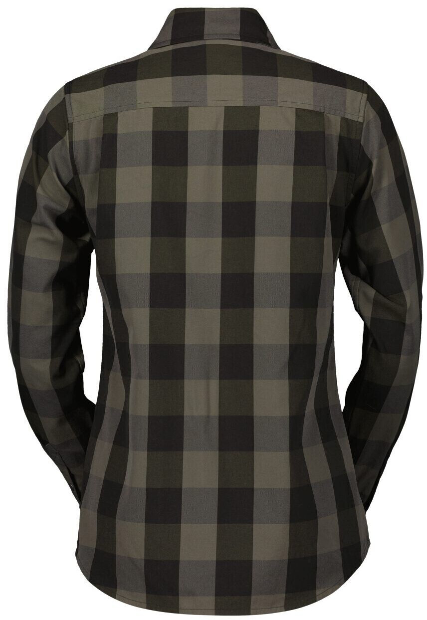 Scott Shirt W's Trail Flow Check LS fir green/black