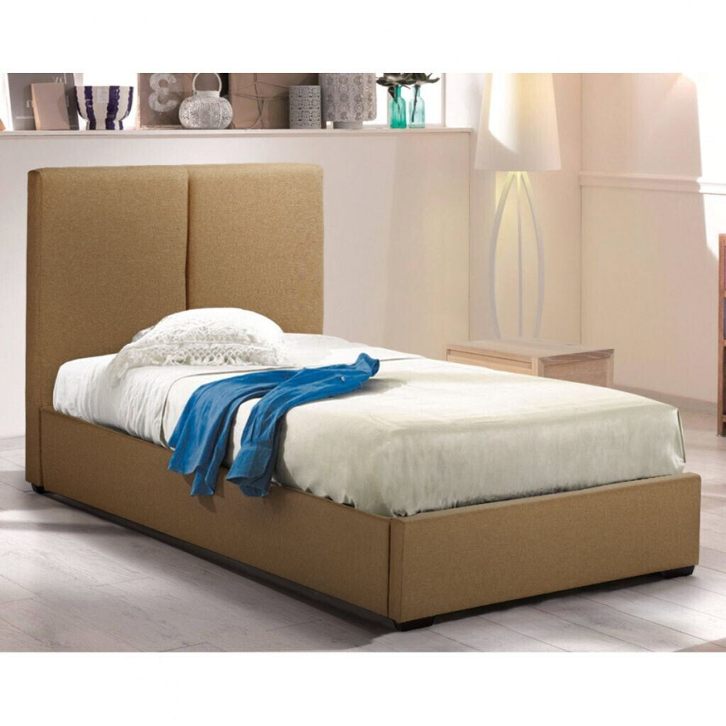 LLB Living Life Bed Single Bed 80x190cm Montreux Twin Beige