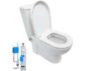 BELVIT Tiefspül-WC inkl. Armatur und Spülkasten Keramik weiß (BV-SW200)