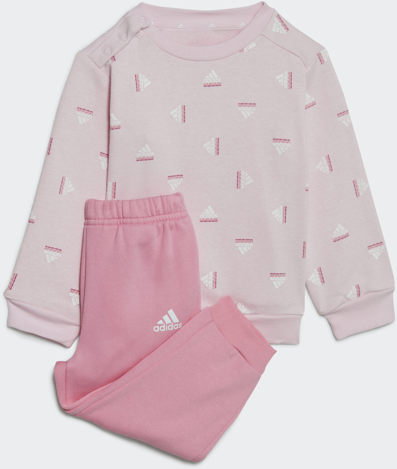 bei Fleece ab Kids Brand pink/white | Love Clear € Preisvergleich Jogginganzug (IC0452) 30,19 Adidas