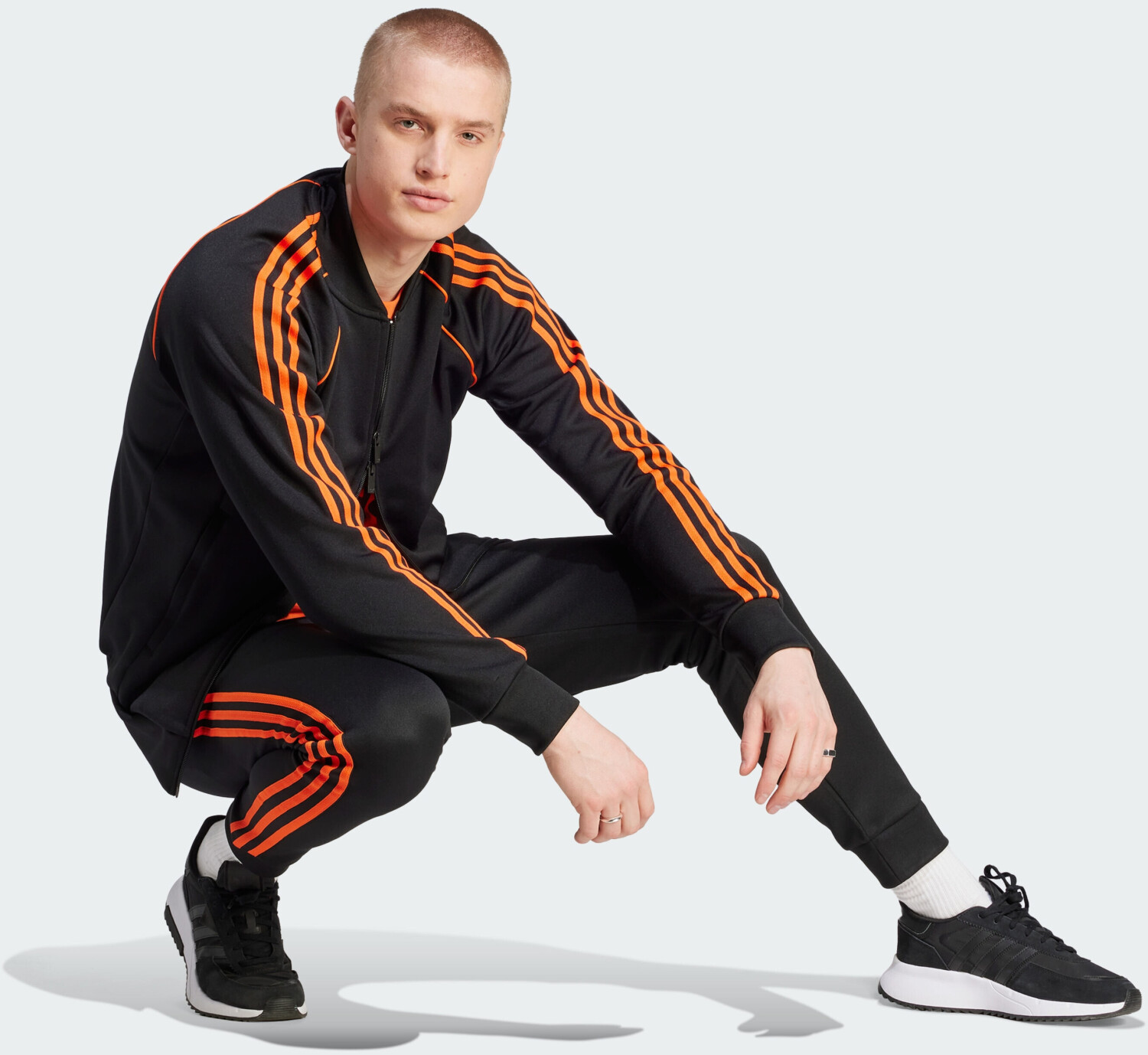 Adidas shoes orange jacket store