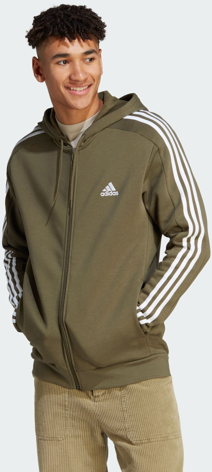Adidas originals id96 full zip hoodie olive sales