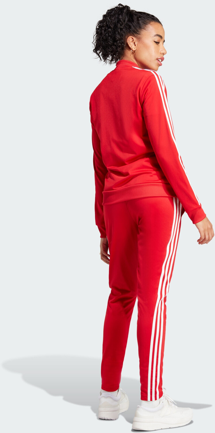 Buy Adidas Woman Essentials 3 Stripes Track Suit better scarlet white IJ8784 from 49.00 Today Best Deals on idealo