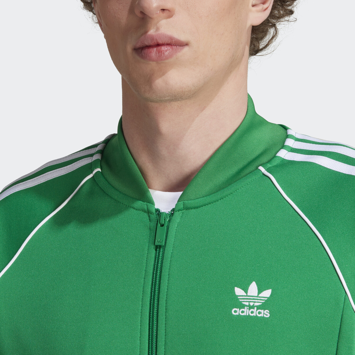 Adidas originals sst track jacket green cheap