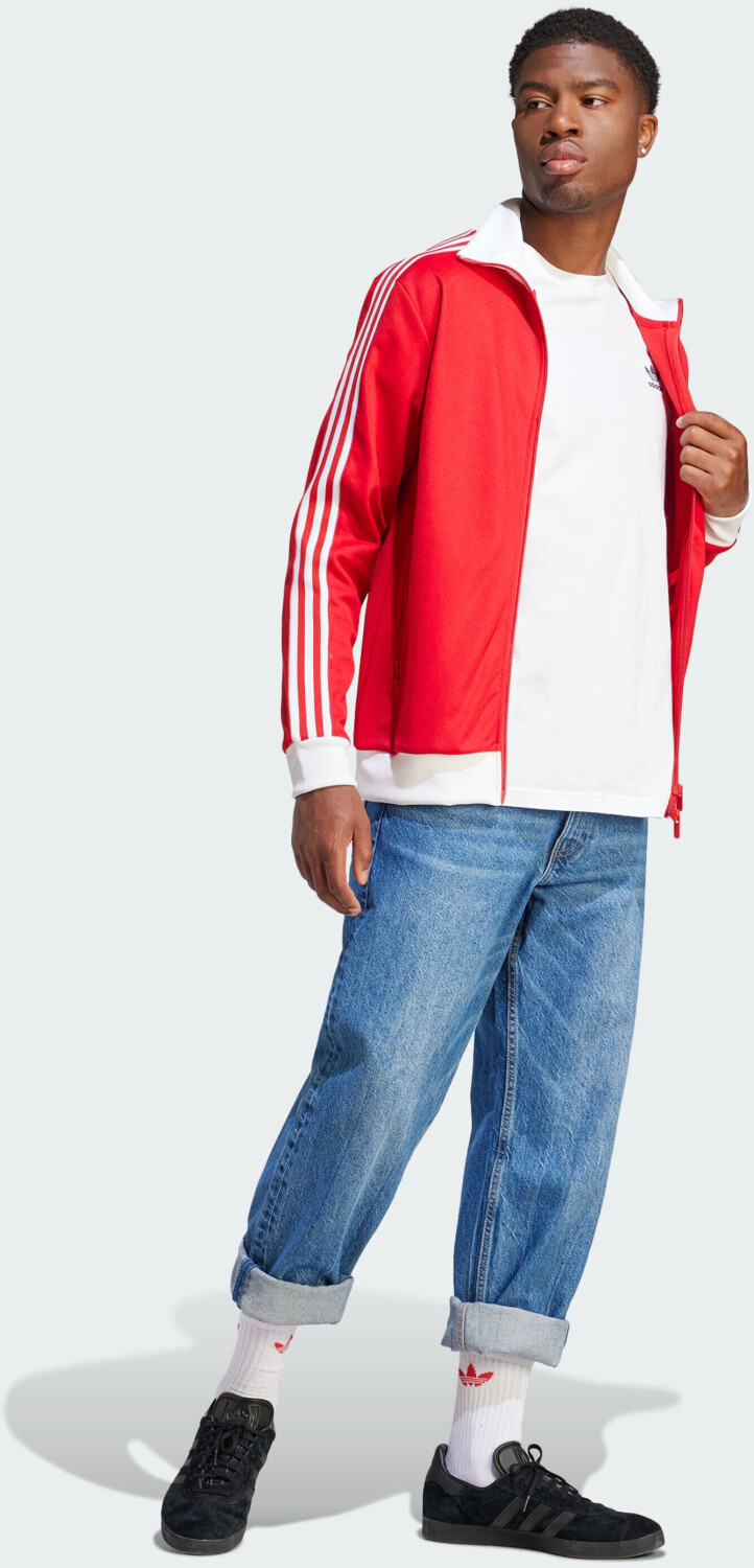 Adidas Man adicolor Classics Beckenbauer Originals Jacket IM4511 better scarlet white ab 74 00 Preisvergleich bei idealo