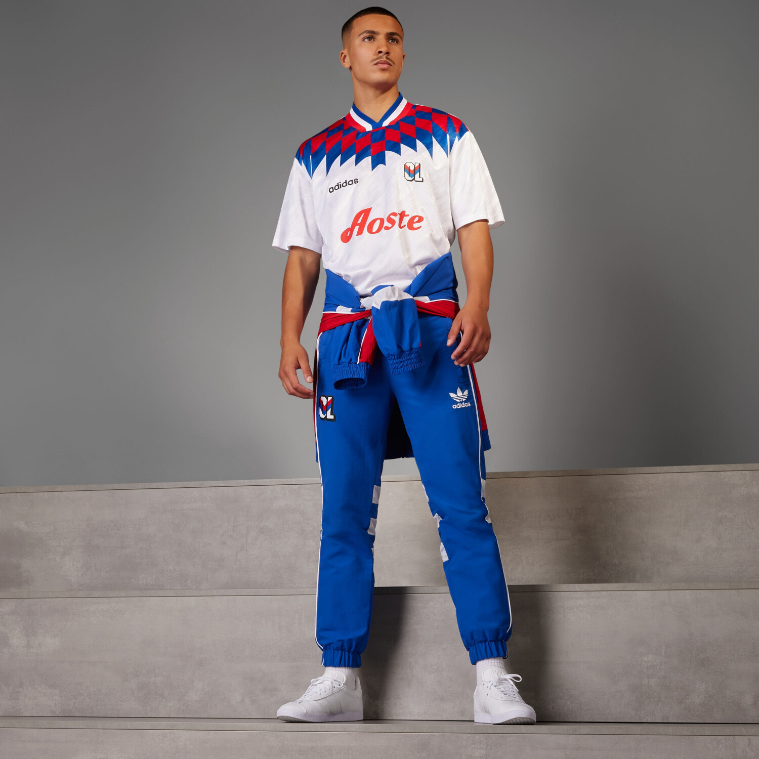Adidas Man Olympique Lyon 95 96 Originals Training Pants